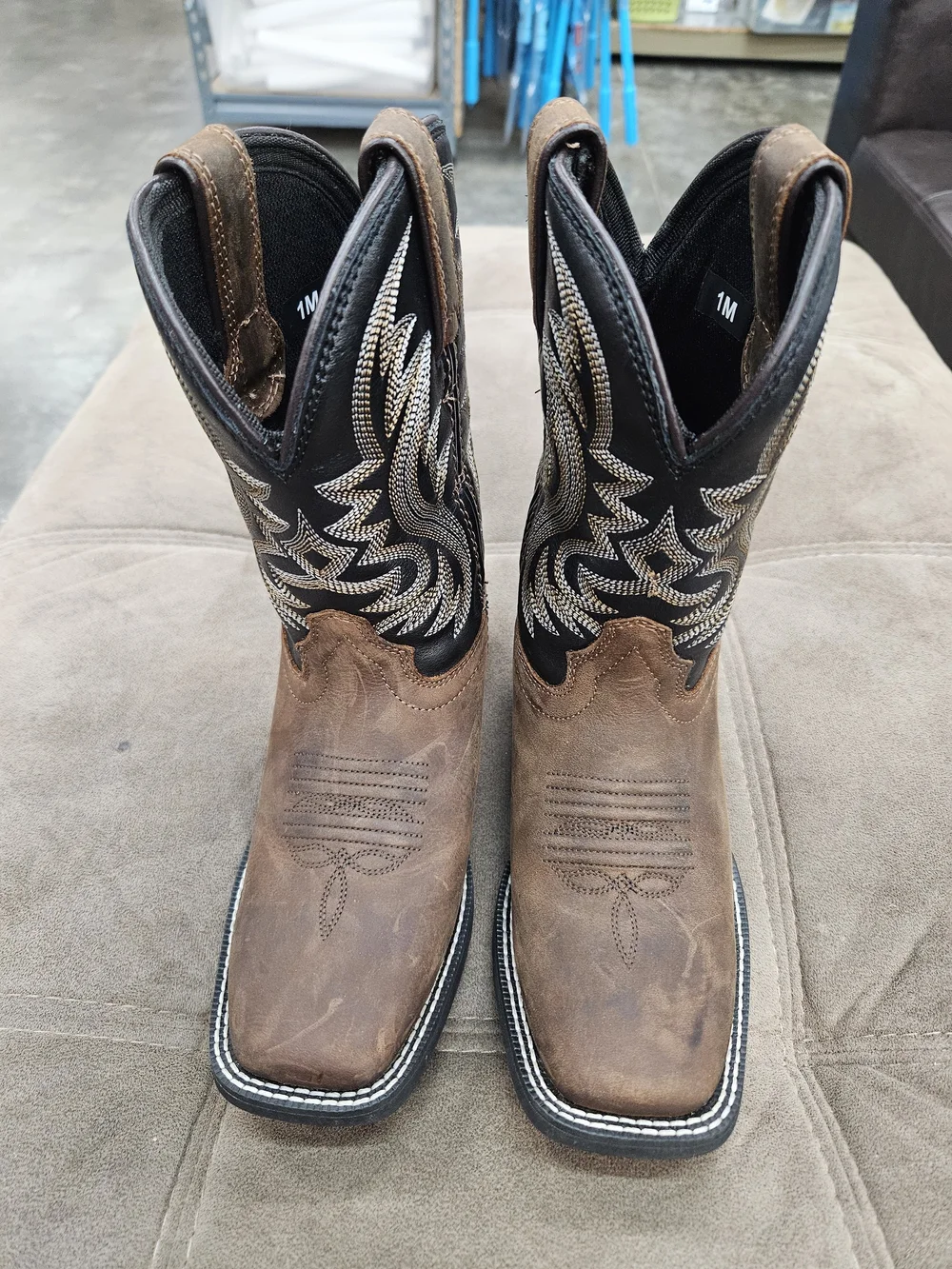 Durango Brown and Black Kids' Western Cowboy Boots